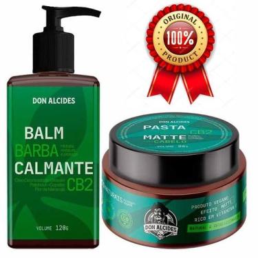 Imagem de Kit balm para barba + pomada mate para cabelo cb2 ozonizado don alcide