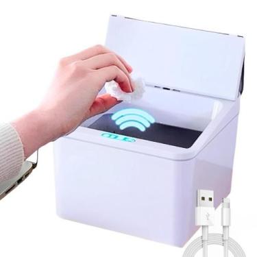 Imagem de Lixeira Inteligente Com Sensor De 4 Litros Abre Fecha Fácil - kr varie