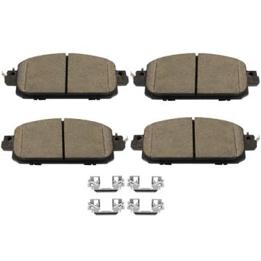 Imagem de SCITOO D2310 Conjuntos de pastilhas de freio dianteiras de cerâmica com substituição de ferragens para Nissan For Kicks 2021-2023, para Nissan para Sentra 2020-2023