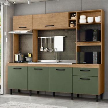 Imagem de Cozinha Completa Modular Compacta com Torre Quente 6 portas Zoe - Mx M