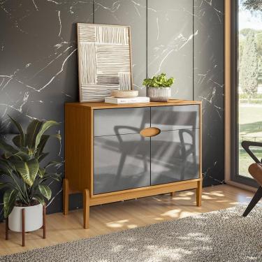 Imagem de Buffet Intense 2 Portas Freijó - Cinza Perolizado Freijó - Cinza Perolizado