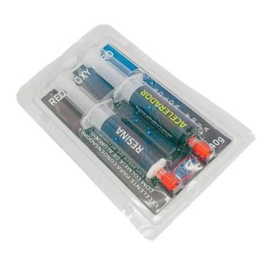 Imagem de Solda A Frio Red Epoxi Refrigeração Tubos Valvulas Radiador - BRASWELD