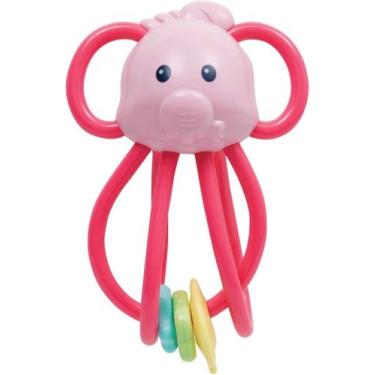 Imagem de Elefantinho Chocalho Divertido Buba Rosa