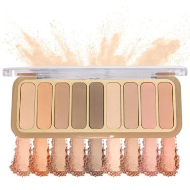 Imagem de Paleta de sombras SUMEITANG 9 cores Mini Matte Naked
