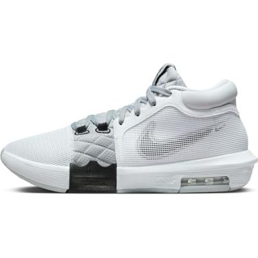 Imagem de Nike Lebron Witness VIII, tênis de basquete masculino, 0, Branco, preto, cinza, branco, preto, cinza fumê, 41