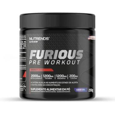 Imagem de Furious Pre Workout 250g – Pré-Treino de Alta Performance, 2000mg Beta-Alanina, 1200mg Taurina, 1200mg Arginina, 200mg Cafeína, Sabor Uva