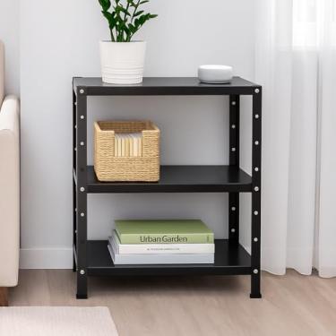 Imagem de CASA D, Estante Armário Prateleira Aço Multiuso 60cm 3Bandejas Preto