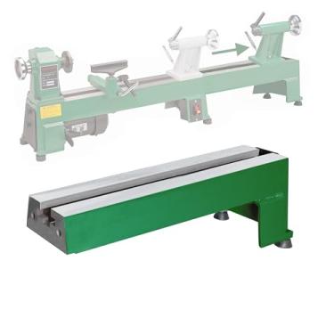 Imagem de BMWOOD Cama de extensão para torno de madeira, compatível com Harbor Freight Central Machinery 65345 Torno de madeira 25,5 x 45,7 cm na cor verde.