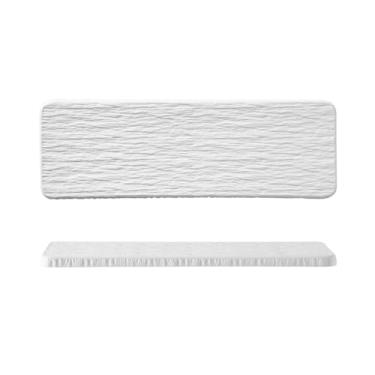 Imagem de Prato de sushi de pedra cerâmica de 30,5 cm, utensílios domésticos japoneses simples criativos - pedra branca