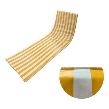 Imagem de Colchão Almofada Espreguiçadeira Dupla-face Listrado - DreamInBox