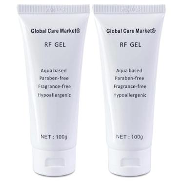 Imagem de Global Care Market Pacote com 2 gel condutor RF para microcorrente facial, creme de aperto da pele para máquina de radiofrequência, creme refrescante para pele sem parabenos para depilação IPL
