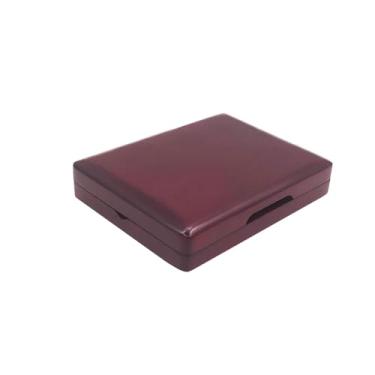 Imagem de TUOREN Caixa de palheta de oboé de madeira marrom para caixa de armazenamento de 6 peças