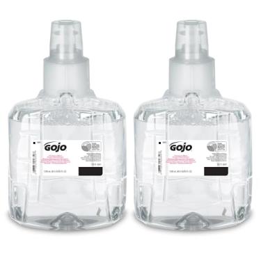 Imagem de Gojo Clear & Mild Foam Frowash, certificado Ecologo, 1200 ml de espuma de espuma reabastecer para dispensador sem toque GOJO LTX-12 (pacote de 2)-1911-02