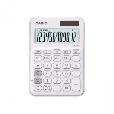 Imagem de Calculadora De Mesa Casio Branca - Ms-20uc-we-w-dc