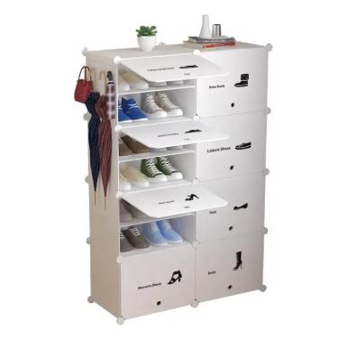 Imagem de Armario Organizador Grande Guarda Brinquedos Roupa Sapateira Modular Porta Treco Estant...