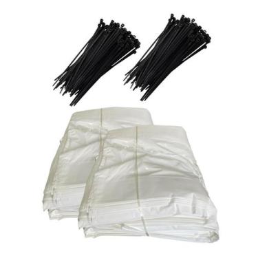Imagem de Saco de Silagem 200 Micras 100% Virgem + 200 Abraçadeira de Nylon - TE