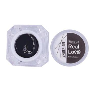 Imagem de Esmalte Gel Efeito Spider 10ml  Real Love, Black 02