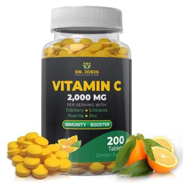 Imagem de Suplemento Dr. JOEL'S Immune Support Vitamina C 2000 mg 200 comprimido