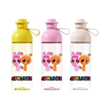 Imagem de Garrafa De Água Esportiva De Grande Capacidade 600ml Antiqueda Portáti