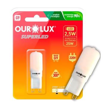 Imagem de Lâmpada Led Bipino 220v Base G9 2,5w Fosca Cor da Luz 2700k Amarela Ou