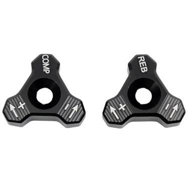 Imagem de ABCERRSI Parafuso ajustador de garfo de amortecedor dianteiro de 48 mm compatível com EXC SX SXF XCW XCF EXCF EXCR 125 150 250 300 350 400 450 500 525 Preto