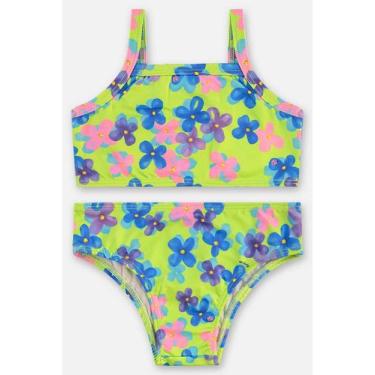 Imagem de Biquíni Infantil Poliéster FPS +50 Up Baby, Verde, 2