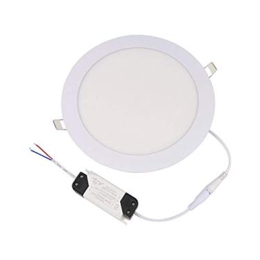 Imagem de BSOD Painel de luz LED 3W 4W 6W 9W 12W 15W 18W 24W lâmpada plana redonda ultra-fina embutida luminária de teto Downlight kit de luminária (branco quente, 15W)