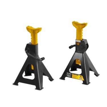 Imagem de Cavalete Mecânico 6 Toneladas com 1 Par em Aço Reforçado, Elevi