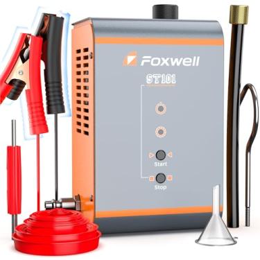 Imagem de FOXWELL Testador De Fumaça St101, Detector De Vazamento De Máquina De Fumaça Automotiva, Emissão Automática, Admissão De Vácuo, Escapamento, Combustível, Evap, Testador De Vazamento De Máquina De F