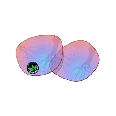 Imagem de Raydi Lentes de reposição de policarbonato para óculos de sol RayBan Meta Wayfarer RW4008 53 mm - trilha laranja - não polarizada