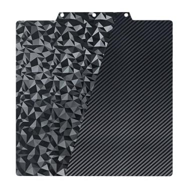 Imagem de IdeaFormer-Placa de construção 3D PEO PET para Flashforge Adventurer 5M/5M Pro/AD5X, placa de aço flexível Diamond PEO + fibra de carbono PET 235x235 mm para Flashforge Adventurer AD5M/AD5X