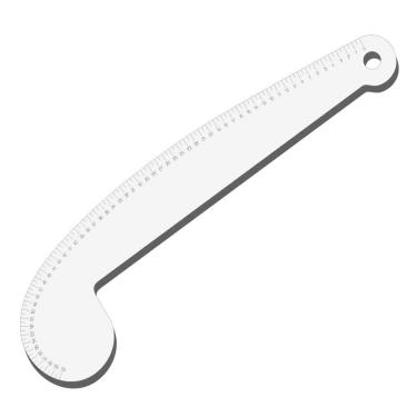 Imagem de Régua Curva Modelista Grande Alfaiate Corte C2 Acrilic Fenix