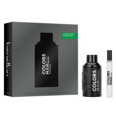 Imagem de Kit Benetton United Colors Man Black Intenso Edp Perfume Masculino 100