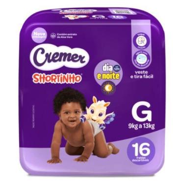 Imagem de Fralda cremer shortinho jumbinho (a escolher), G, 16 Unidades
