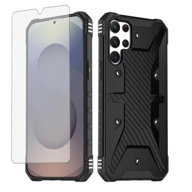 Imagem de Furiet Capa de celular para Samsung Galaxy S25 Ultra 5G e protetor de tela de vidro temperado duas camadas Defender à prova de choque de silicone macio híbrido para S25Ultra 25S S 25 25Ultra 6.9 2025