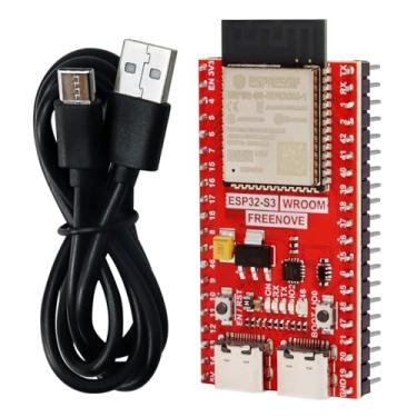 Imagem de Freenove ESP32-S3 ESP32 S3 Board Lite (Flash de 16 MB), Microcontrolador Dual-core 32-bit 240 MHz, sem fio integrado, código C Python, tutorial de projetos de exemplo