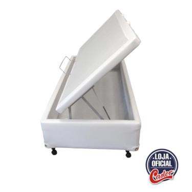Imagem de Box Baú Castor Solteiro Branco 88x188x35cm