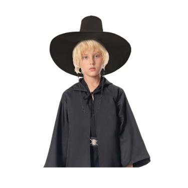 Imagem de Beowyro Chapéus de sol para homens, meninos, adolescentes, chapéu de pesca, ídolo, cosplay, chapéu, aba larga, verão, proteção UV, chapéu preto, Preto, P