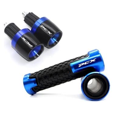 Imagem de Acessórios para motocicletas com alças de guidão de peso e amortecedor de vibração compatível com PCX125 PCX 125 PCX150 PCX 150 todos os anos (azul)