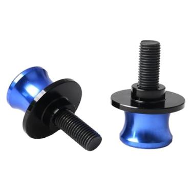 Imagem de BYYINGSUS Parafuso de suporte de carretel de braço oscilante M6 M8 M10 compatível com 650 750 800 900 1000 (10 mm azul)