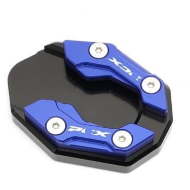 Imagem de Suporte lateral para motocicleta, suporte lateral, ampliador, almofada compatível com PCX 160 150 125 PCX150 PCX160 PCX125(azul)