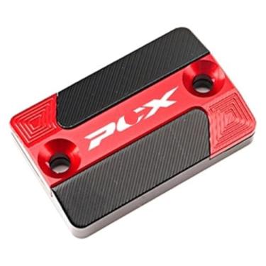 Imagem de Tampa do tanque de fluido do reservatório de freio dianteiro CNC, tampa do copo de óleo, acessórios de motocicleta compatíveis com PCX 160 150 125 peças x 160 PCX150 PCX125(vermelho)