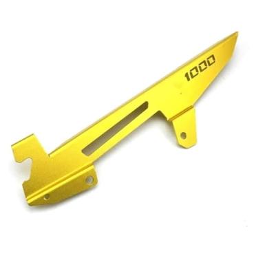 Imagem de BYYINGSUS Compatível com Z1000 Z 1000 2010 2011 2012 2013 2014 2015-2021 capa protetora de lubrificação de corrente de motocicleta (dourada)