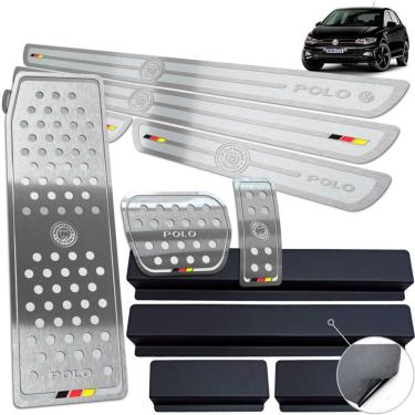 Imagem de Descanso Pedaleira Automatic Soleira Polo Wolfsburg Ed Prata