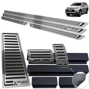 Imagem de Pedaleira Soleira Descanso Pajero Sport 2019 A 2021 Preto