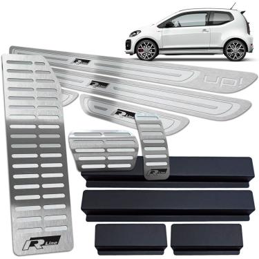 Imagem de Descanso Pedaleira Auto. Soleira Prata AR Up R-line 4 Portas