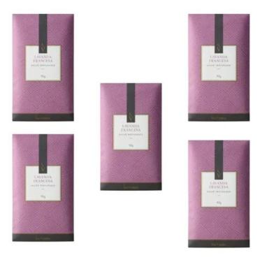 Imagem de Kit 5 Sachês Perfumados Via Aroma 10g Guarda-roupa Armarios - Lavanda 