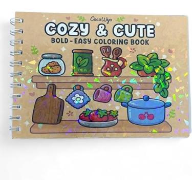 Imagem de Livro de colorir antistress com capa holográfica Bege, Livrinho Anti-stress.