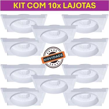 Imagem de Kit 10, 5 ou 2x Lajotas para Led Redonda 18W Super Reforçadas para Laj
