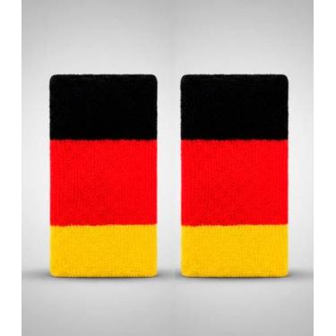 Imagem de Munhequeira 15 Cm Atoalhada Esportiva 2 Unds Absorve Suor - Estilo Bol